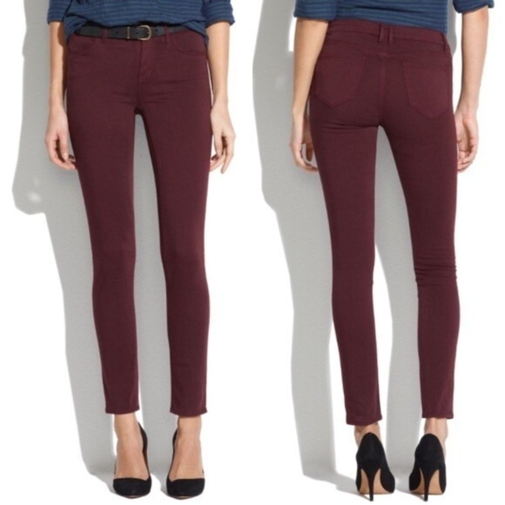 Madewell Skinny Skinny Ankle Sateen Jean Dark Purple Size 24 Soft Knit